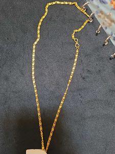 2K Gold Polish Om Shiv Trishul Locket With Chain