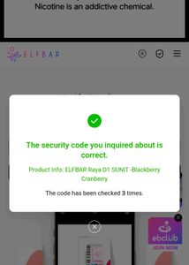 ELFBAR D1 Blackberry Cranberry Flavour (?vape)