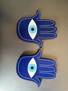 Evil Eye Hamsa Hand Decor set of 2