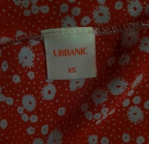 Floral red skirt