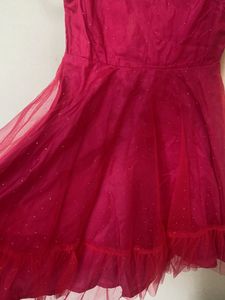 Cute Pink &amp; Gold Girls&#39; Ethnic Dress