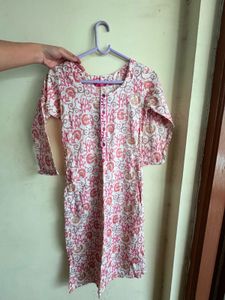 Floral Print Kurta with Pants