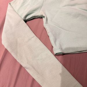 Mint Green One-Shoulder Top