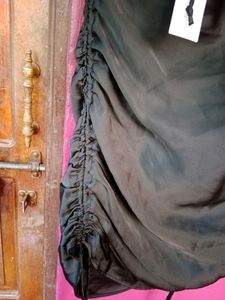 Satin Halterneck Ruched Mini Dress