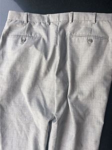 Grey Plaid Pants