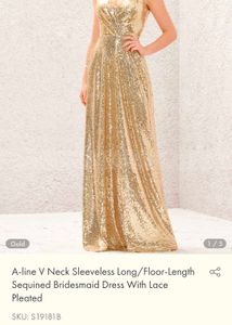 Gold Sequin Gown