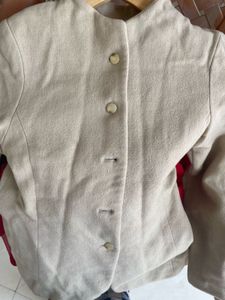Elegant Beige Button-Up Jacket