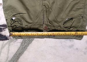 Boys Pure Cotton Bare Denim Trouser Military Green