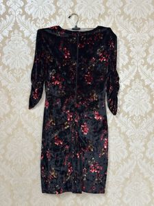 Floral Velvet Mini Dress