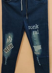 Ripped Jeans👖or Jogger Blue Fits Upto 32waist