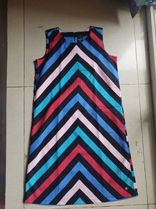 Allen Solly Colorful Chevron Dress