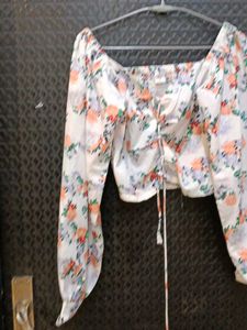 Floral Print Crop Top
