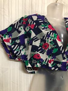 Sanhwan Multi Colour Crop Top
