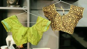 2 Pack Black Golden &amp; Olive Blouses
