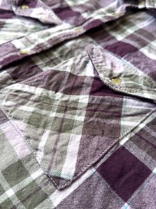 Purple Plaid Flannel Shirt