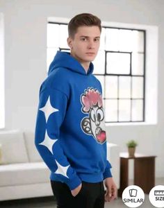 Shein Drop Shoulder Graphic Front Print H