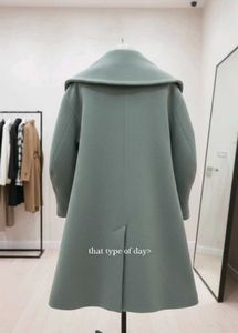 Elegant Blue-Green Overcoat