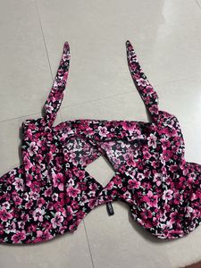Floral Print Crop Top