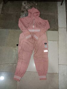 Pink Cropped Hoodie Jacket