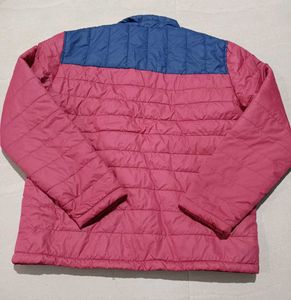 Stylish Color Block Padded Jacket, M Size