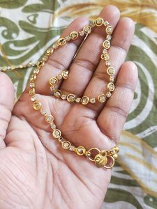 Beautiful Diamond Anklets Free Size