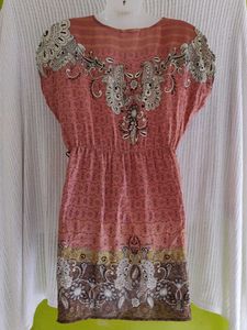 Paisley Print Tunic Top