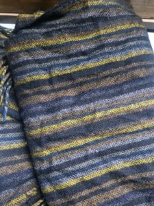 Striped Scarf with Tassels 1