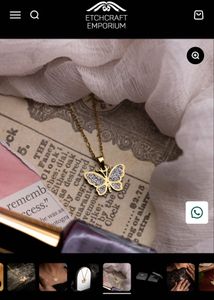 Personalised  Butterfly Pendant