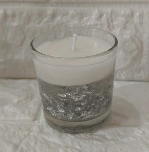 Silver Glow Candle