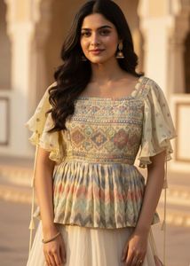 Elegant Short Traditional Top