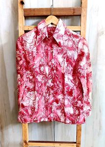 Printed Shirt Minor Stain Back Side Size-32-34