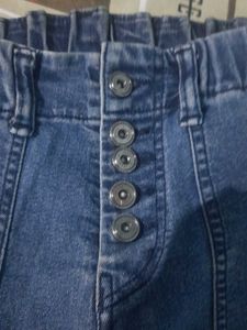 Cute Denim Button jeans