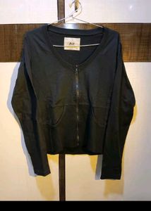Zip-Up Long Sleeve Top