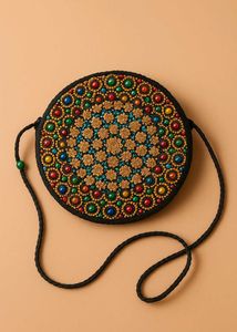Boho Beaded Circle Bag