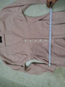 🔥Woolen blazer 😍 New Nude pink sweater overcoat