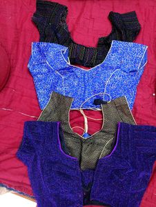 Combo Of 4 Blouses Adjustable till 34size