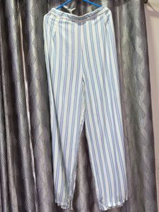 Striped Wide-Leg Pants