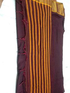 Maroon &amp; Gold Sari