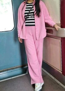 Pink Textured Lounge Set