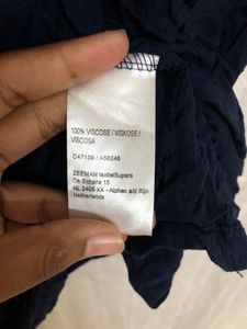 Blue Sleeveless Top