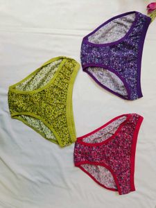 🇳🇿💫❤️ Pack Of 3 Floral Print Panties
