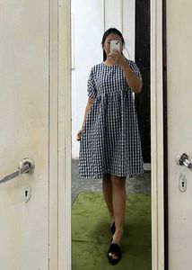 Gingham Checkered Dress