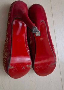 Red Platform High Heels