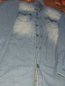 Denim Western Shirt - Light Wash