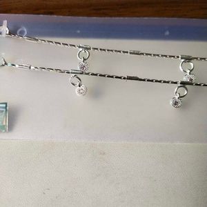 Pure Silver Anklets पायल For Women&amp; Girls. 1 जोड़ि