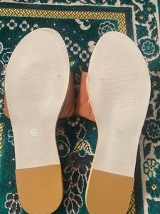 Coach Leather Slide Sandals