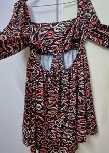 Open Back Mini Dress