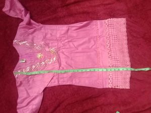 Pakistani Embroidery Work Kurta Pant Set