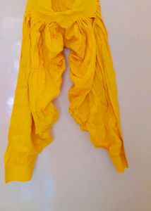 Chanderi Banarasi Rose Nd Yellow Suit Set