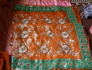NEW BEAUTIFUL NET SAREE WITH BEAUTIFU Work